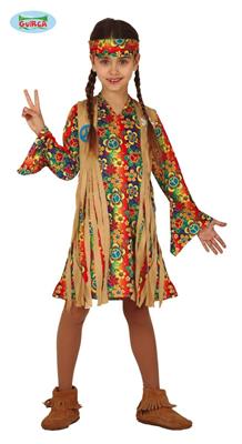 COSTUME HIPPIE TAGLIA 5-6 ANNI