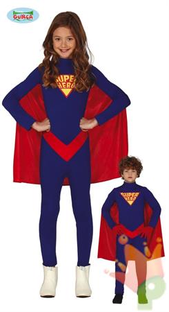 COSTUME SUPERHERO TAGLIA 7-9 ANNI