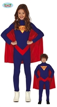 COSTUME SUPERHERO TAGLIA 7-9 ANNI