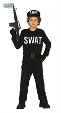 COSTUME SWAT BAMBINO 5-6 ANNI