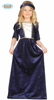 COSTUME DAMA MEDIEVALE TG. 3-4 ANNI