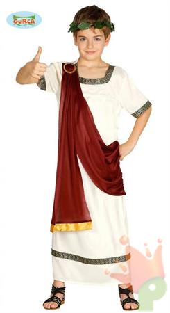 COSTUME IMPERATORE ROMANO BAMBINO 5-6 ANNI