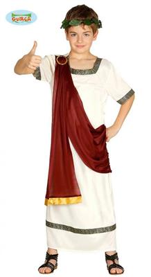 COSTUME IMPERATORE ROMANO BAMBINO 5-6 ANNI