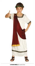 COSTUME IMPERATORE ROMANO BAMBINO 7-9 ANNI