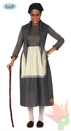 COSTUME ANZIANA NONNA ADULTA TAGLIA  42 44