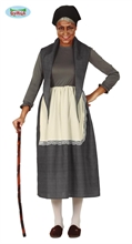 COSTUME ANZIANA NONNA ADULTA TAGLIA  42 44