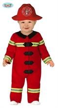 COSTUME BABY POMPIERE 6-12 MESI