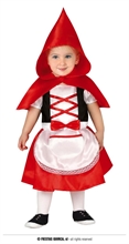 COSTUME CAPPUCCETTO ROSSO TG. 1-2 ANNI