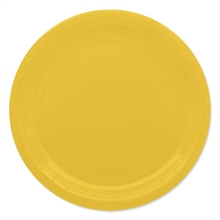 PIATTI 24CM ECOLOR GIALLO 25PZ