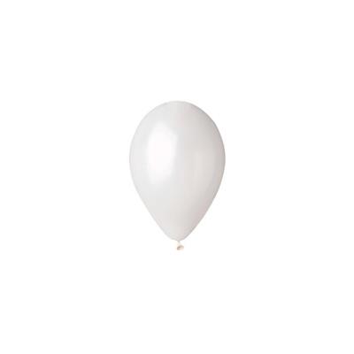 PALLONCINI 5INCH 13CM BIANCO METAL 100PZ