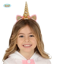 CERCHIETTO UNICORNO ORO BAMBINA