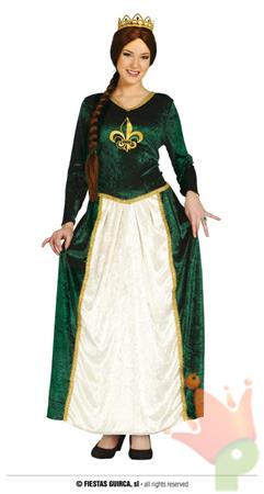 COSTUME REGINA MEDIEVALE ADULTA TAGLIA M 38 40