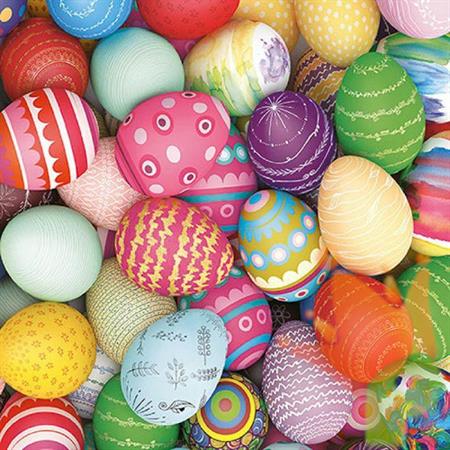 TOVAGLIOLI 33X33 COLOURFUL EGGS 20PZ