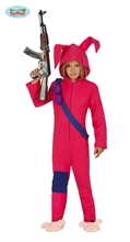 COSTUME CONIGLIETTO SOLDATO BAMBINO 7-9 ANNI