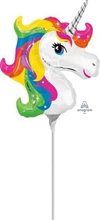 PALLONCINO MINISHAPE RAINBOW UNICORN