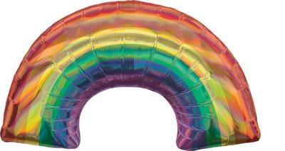 PALLONCINO SUPERSHAPE 86X48CM ARCOBALENO IRIDESCENTE