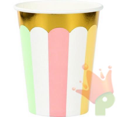 BICCHIERE 266ML PASTEL CELEBRATION 8PZ