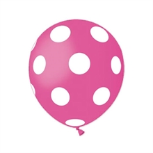 PALLONCINI 5INCH ALL AROUND 13CM POIS FUCSIA 100PZ