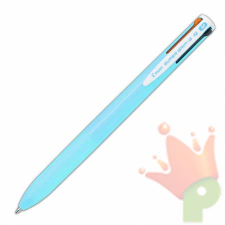 PENNA SUPER GRIP 4 COLORI CELESTE