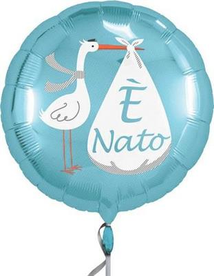 PALLONCINO MYLAR 18INCH CICOGNA E' NATO