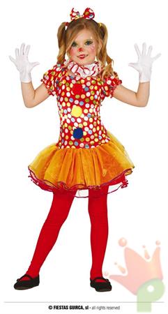 COSTUME PAGLIACCIO BAMBINA 5-6 ANNI