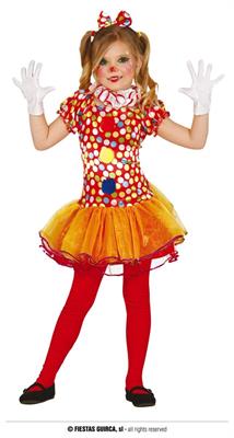 COSTUME PAGLIACCIO BAMBINA 5-6 ANNI