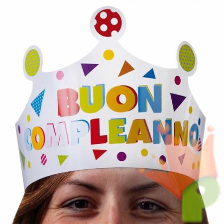 CORONA CARTA BUON COMPLEANNO