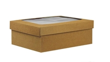 SCATOLA CON COPERCHIO FINESTRATO 38,5X30X14CM max 6kg