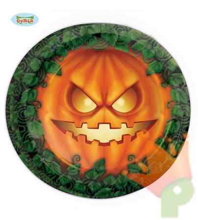 PIATTI 23CM ZUCCA HALLOWEEN 8PZ