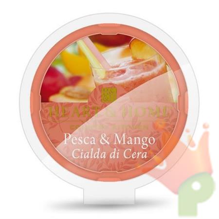 CIALDA IN CERA DI SOIA HEART & HOME 26 G PESCA E MANGO