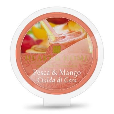 CIALDA IN CERA DI SOIA HEART & HOME 26 G PESCA E MANGO