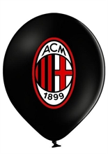 PALLONCINI 12INCH 30CM PRODOTTO UFFICIALE MILAN 12PZ