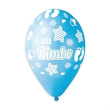 PALLONCINI ALL AROUND 12INCH 30CM E' UN BIMBO 50PZ