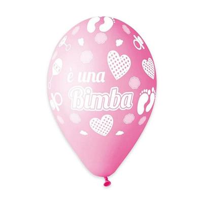 PALLONCINI ALL AROUND 12INCH 30CM E' UNA BIMBA 50PZ