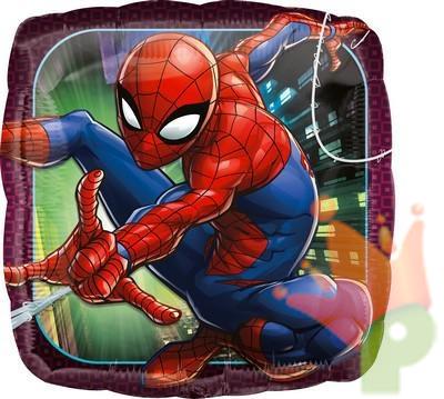 PALLONCINO MYLAR 18INCH 45 CM QUADRATO SPIDERMAN