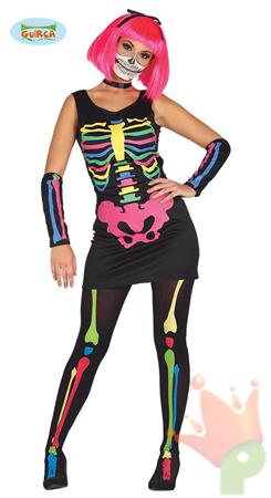 COSTUME SCHELETRO NEON TG. M