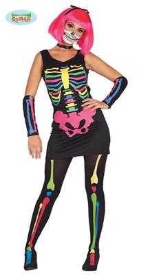 COSTUME SCHELETRO NEON TG. M