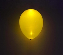 PALLONCINI D.27,5CM GIALLI A LED 5PZ