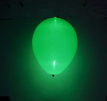 PALLONCINI D.27,5CM VERDE CON LED 5PZ