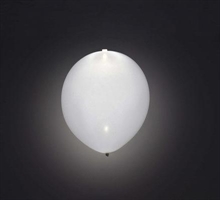 PALLONCINI D.27,5CM BIANCO CON LED 5PZ