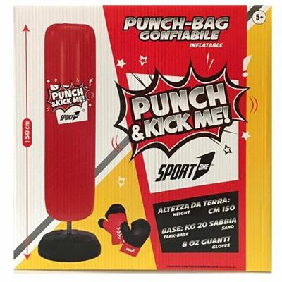 BOXE PUNCH&KICK CON GUANTI H.150CM