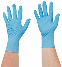 GUANTI NITRILE BLUE SENZA POLVERE MISURA S 100PZ