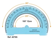 GONIOMETRO 180° 12CM TECHNOSCHOOL