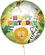 PALLONCINO MYLAR 45CM HAPPY BIRTHDAY JUNGLE