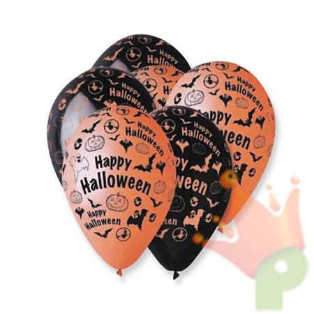 PALLONCINI 12INCH ALL AROUND HALLOWEEN 100PZ