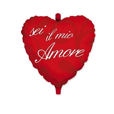 PALLONCINO MYLAR 18INCH - 45CM CUORE SEI IL MIO AMORE