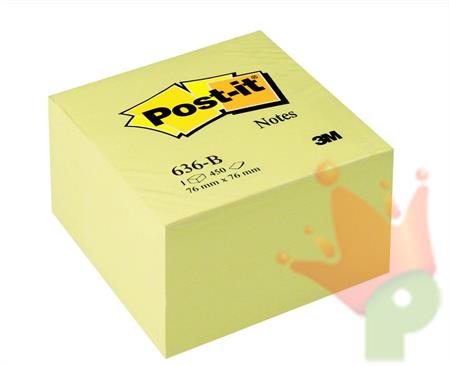 POST-IT CUBO GIALLO 76X76MM