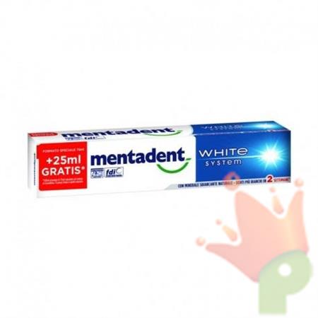 DENTIFRICIO MENTADENT WHITE SYSTEM 75+25ML