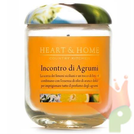 CANDELA HEART & HOME 340 G INCONTRO DI AGRUMI