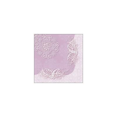 TOVAGLIOLI 33X33 BUTTERFLY LACE LILAC 20PZ